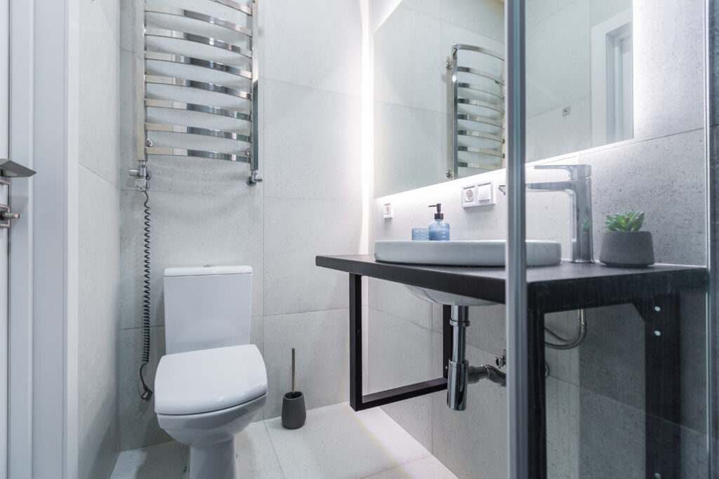 interior small bathroom shower modern style