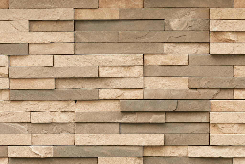 uneven sandstone tile wall surface
