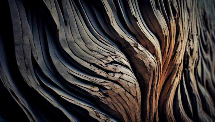 Free Photo Free photo smooth curves of old tree create textured backdrop generated by ai