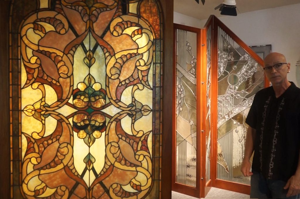 Modern Stained Glass Door1